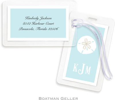Boatman Geller Luggage/ID Tags - Sand Dollar Boatman Geller Luggage/ID Tags - Sand Dollar