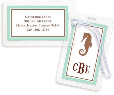 Boatman Geller Luggage/ID Tags - Seahorse