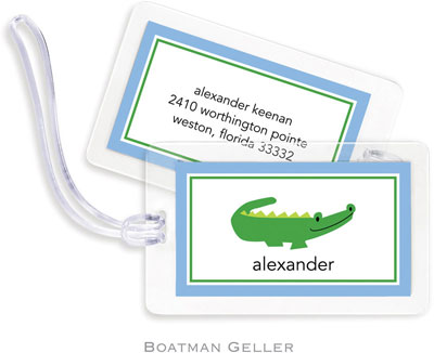 Boatman Geller Luggage/ID Tags - Alligator Blue