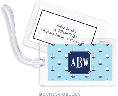 Boatman Geller Luggage/ID Tags - Little Sailboat Preset