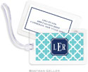 Boatman Geller - Create-Your-Own Luggage/ID Tags - Bristol Tile Teal Preset