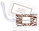 Boatman Geller - Create-Your-Own Luggage/ID Tags - Zebra Chocolate