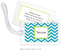 Boatman Geller - Create-Your-Own Luggage/ID Tags - Chevron Turquoise