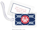 Boatman Geller Luggage/ID Tags - Nautical Knot Navy Preset