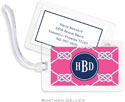 Boatman Geller Luggage/ID Tags - Nautical Knot Raspberry Preset