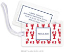 Boatman Geller Luggage/ID Tags - Lobsters Red