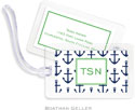 Boatman Geller Luggage/ID Tags - Anchors Navy