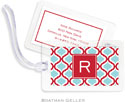 Boatman Geller Luggage/ID Tags - Kate Red & Teal Preset