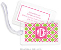 Boatman Geller Luggage/ID Tags - Kate Raspberry & Lime Preset