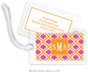 Boatman Geller Luggage/ID Tags - Kate Tangerine & Raspberry Preset