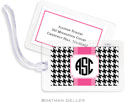 Boatman Geller Luggage/ID Tags - Alex Houndstooth Black