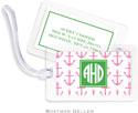 Boatman Geller Luggage/ID Tags - Anchors Pink Preset