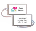 Kelly Hughes Designs - Luggage/ID Tags (Peace & Love)