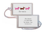 Kelly Hughes Designs - Luggage/ID Tags (Preppy Pups Pink)