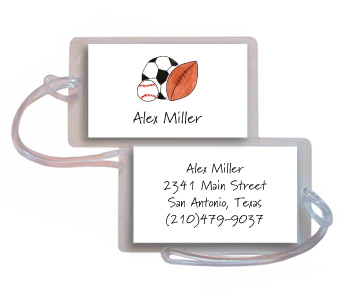 Kelly Hughes Designs - Luggage/ID Tags (Sports Fan)