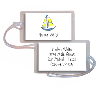 Kelly Hughes Designs - Luggage/ID Tags (Sailboat)