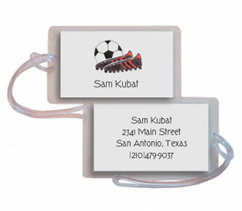 Kelly Hughes Designs - Luggage/ID Tags (Soccer Stud)