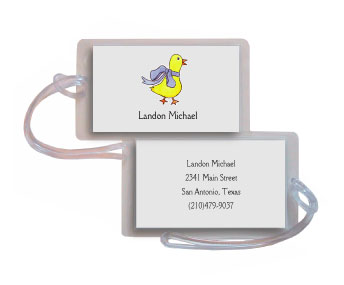 Kelly Hughes Designs - Luggage/ID Tags (Ducks In Blue)