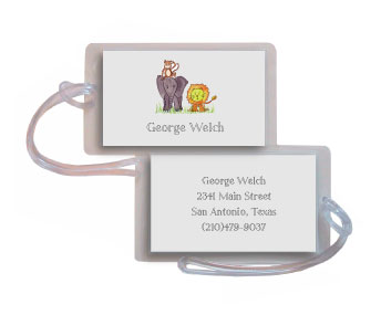 Kelly Hughes Designs - Luggage/ID Tags (Zoo Friends)