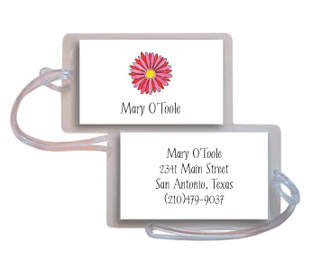 Kelly Hughes Designs - Luggage/ID Tags (Gerber Daisy)