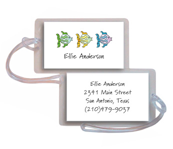 Kelly Hughes Designs - Luggage/ID Tags (All The Fish)