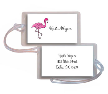 Kelly Hughes Designs - Luggage/ID Tags (Pink Flamingo)