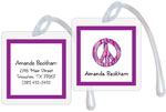 Kelly Hughes Designs - Luggage/ID Tags (Peace Out Purple)