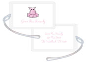 Kelly Hughes Designs - Luggage/ID Tags (Pink Hippo)