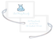 Kelly Hughes Designs - Luggage/ID Tags (Blue Hippo)