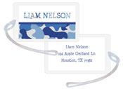 Kelly Hughes Designs - Luggage/ID Tags (Blue Camo)