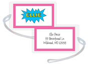 Kelly Hughes Designs - Luggage/ID Tags (Pink Superhero)