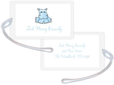 Kelly Hughes Designs - Luggage/ID Tags (Blue Hippo)