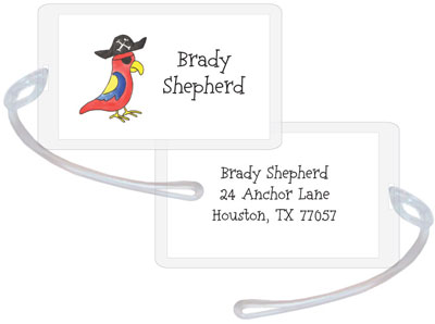 Kelly Hughes Designs - Luggage/ID Tags (Pirate Parrot)