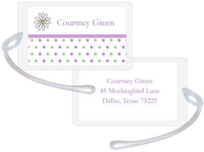 Kelly Hughes Designs - Luggage/ID Tags (Daisy Dots)