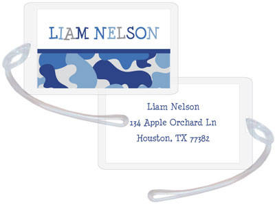 Kelly Hughes Designs - Luggage/ID Tags (Blue Camo)