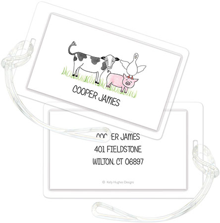 Luggage/ID Tags by Kelly Hughes Designs (Barnyard Bunch)