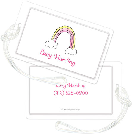 Luggage/ID Tags by Kelly Hughes Designs (Happy Rainbow)