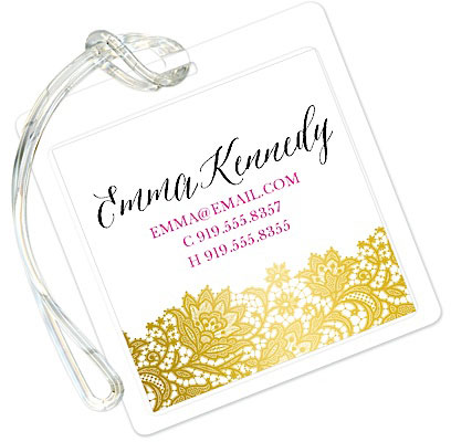 Luggage/ID Tags by Modern Posh - Brilliant Posh Gold Luggage/ID Tags by Modern Posh - Brilliant Posh Gold