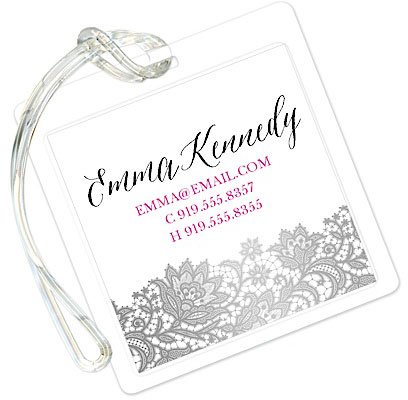 Luggage/ID Tags by Modern Posh - Brilliant Posh Silver Luggage/ID Tags by Modern Posh - Brilliant Posh Silver