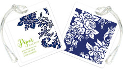 Luggage/ID Tags by Modern Posh - Navy Flourish Posh