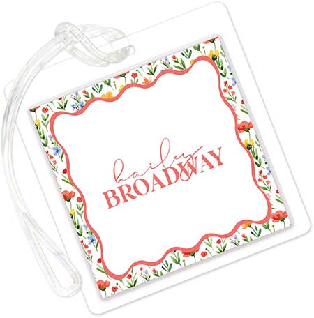 Luggage/ID Tags by PicMe Prints (Floral Whimsy Tea Rose) Luggage/ID Tags by PicMe Prints (Floral Whimsy Tea Rose)
