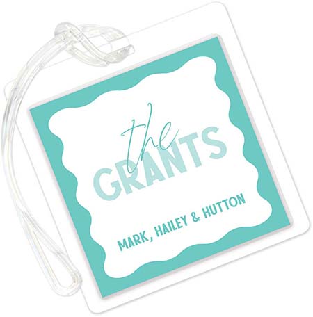 Luggage/ID Tags by PicMe Prints (Wave Border) Luggage/ID Tags by PicMe Prints (Wave Border)