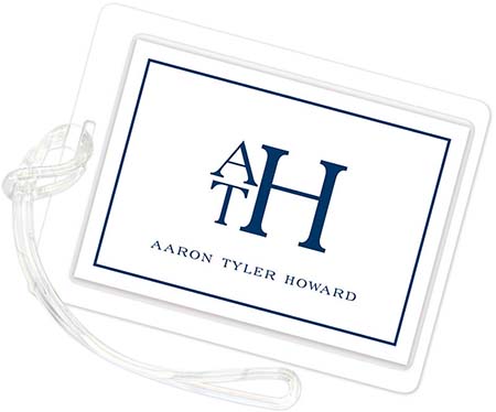 Luggage/ID Tags by PicMe Prints (Thin Border Navy) Luggage/ID Tags by PicMe Prints (Thin Border Navy)