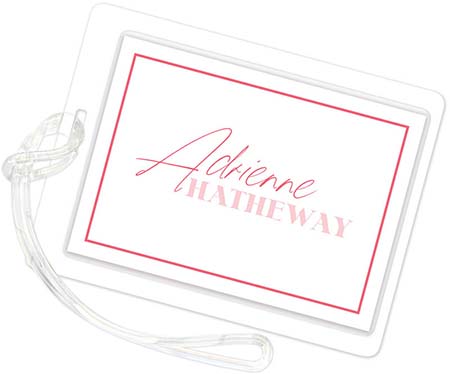 Luggage/ID Tags by PicMe Prints (Thin Border Begonia) Luggage/ID Tags by PicMe Prints (Thin Border Begonia)