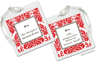 Luggage/ID Tags by PicMe Prints (Damask Poppy) Luggage/ID Tags by PicMe Prints (Damask Poppy)