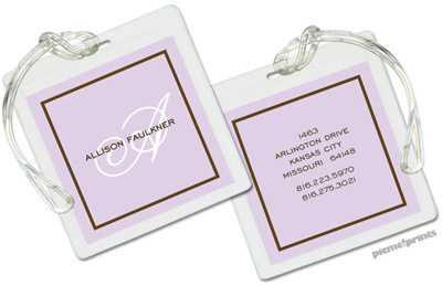 PicMe Prints - Luggage/ID Tags - Fine Lines Lavender