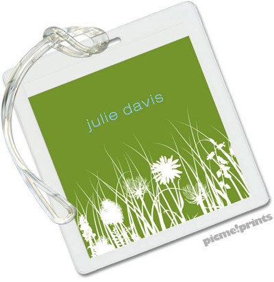 PicMe Prints - Luggage/ID Tags - Meadow Cilantro