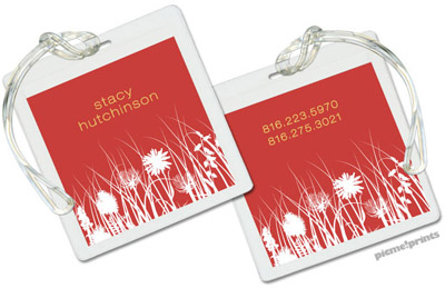 Luggage/ID Tags by PicMe Prints (Meadow Paprika)