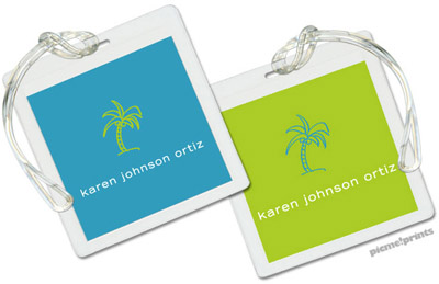Luggage/ID Tags by PicMe Prints (Solid Peacock/Chartreuse) Luggage/ID Tags by PicMe Prints (Solid Peacock/Chartreuse)