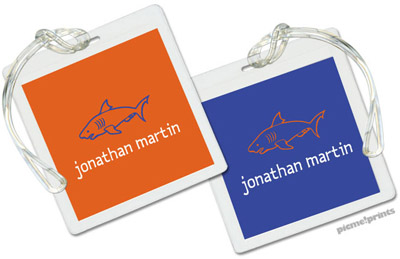 Luggage/ID Tags by PicMe Prints (Solid Tangerine/Cobalt) Luggage/ID Tags by PicMe Prints (Solid Tangerine/Cobalt)